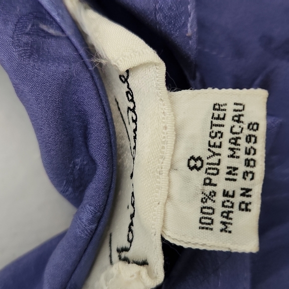 Gloria Vanderbilt Paisley Periwinkle Button Down Blouse - Picture 14 of 14